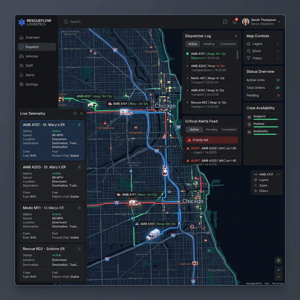 Fleet Dispatch Telemetry Console